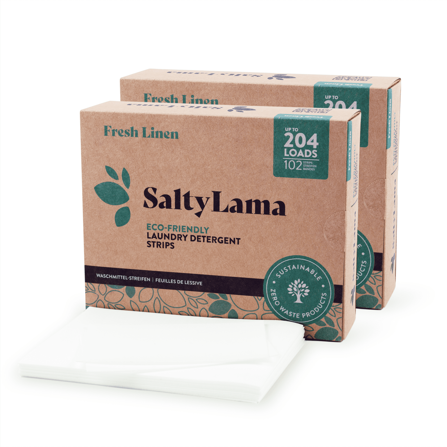 Produkte Eco Waschmittelstreifen - 102 Streifen Multipack - 2er Pack - Bis zu 408 Waschladungen