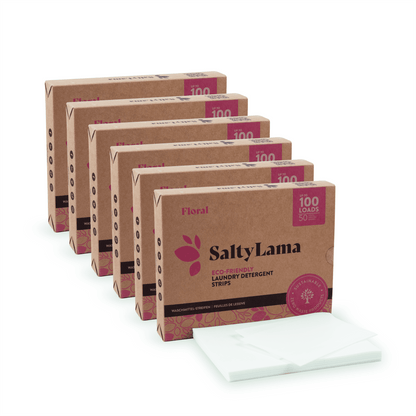 Eco Laundry Detergent Strips - 50 Strips Multipack - 6 Pack - Up to 600 Loads