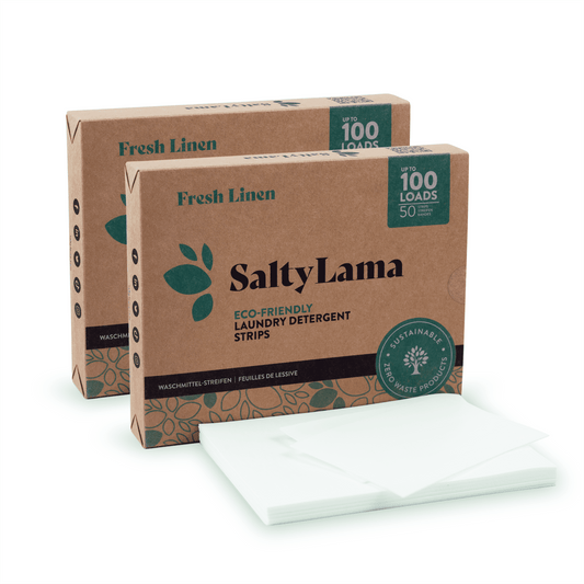 Eco Laundry Detergent Strips - 50 Strips Multipack - 2 Pack - Up to 200 Loads