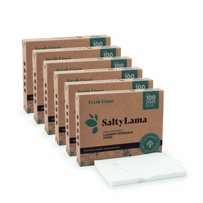 Eco Laundry Detergent Strips - 50 Strips Multipack - 6 Pack - Up to 600 Loads
