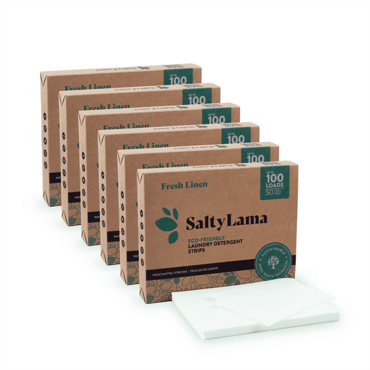 Eco Laundry Detergent Strips - 50 Strips Multipack - 6 Pack - Up to 600 Loads