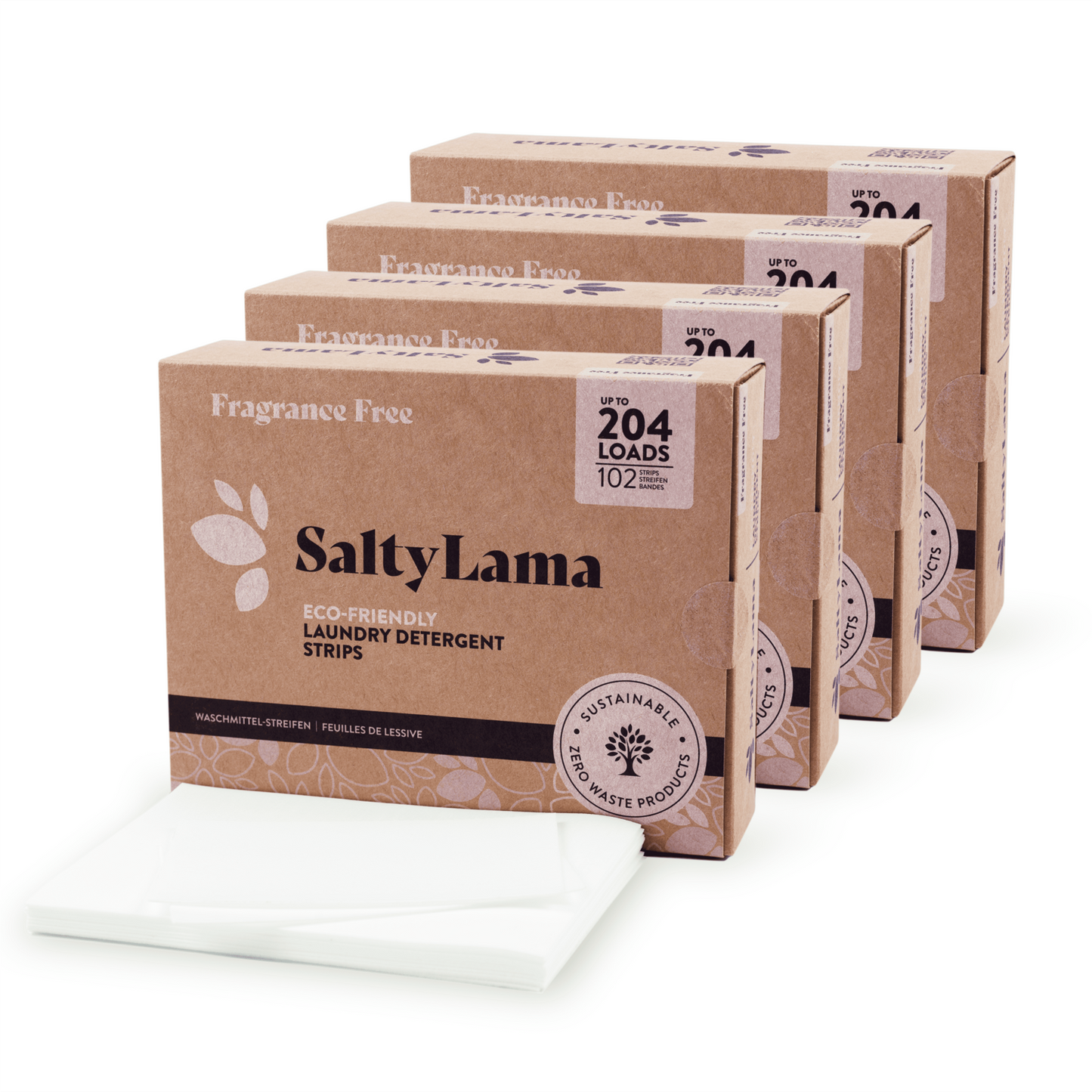 Produkte Eco Waschmittelstreifen - 102 Streifen Multipack - 4er Pack - Bis zu 816 Waschladungen