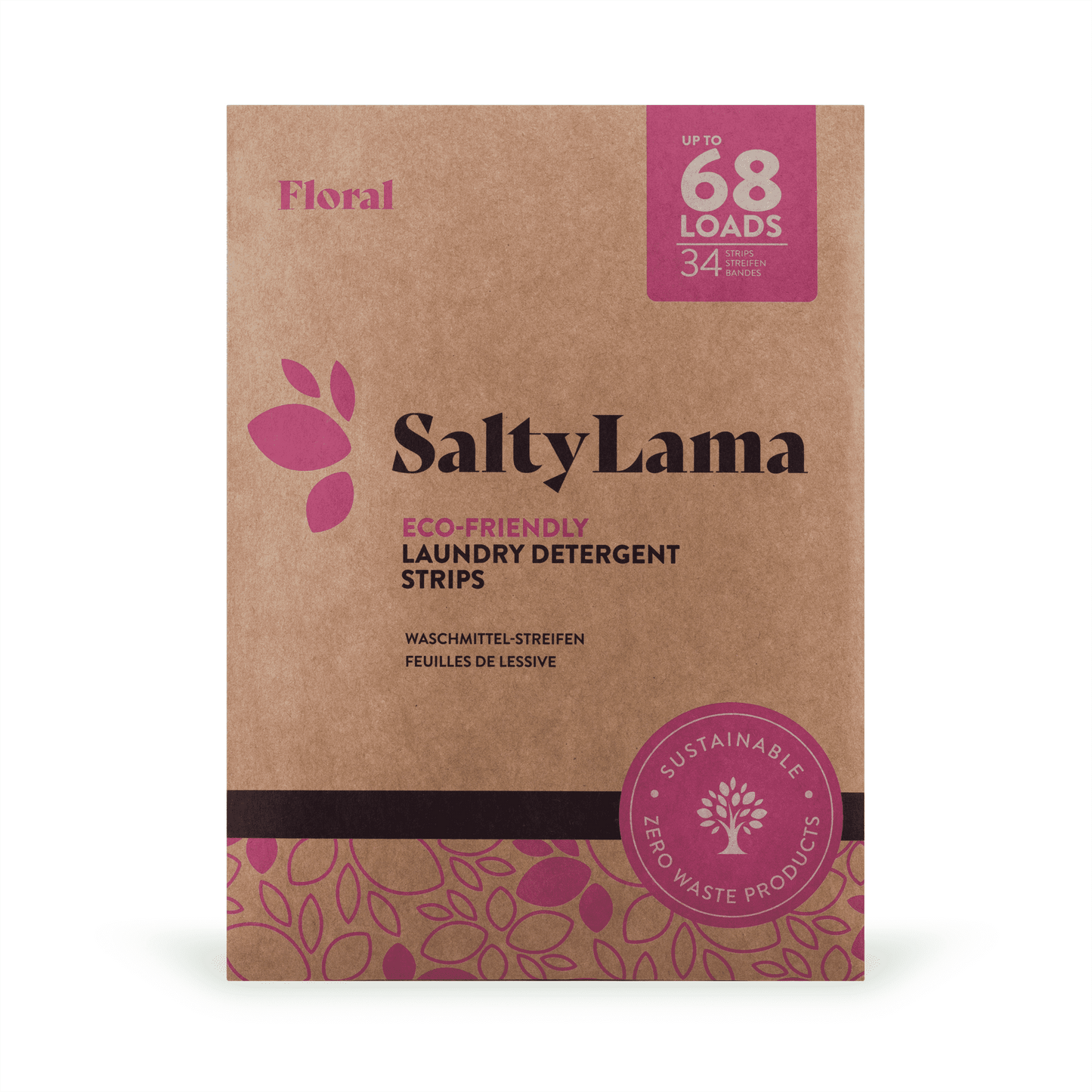 Eco Friendly Ultra-Concentrated Laundry Detergent Strips-Up to 68 Loads