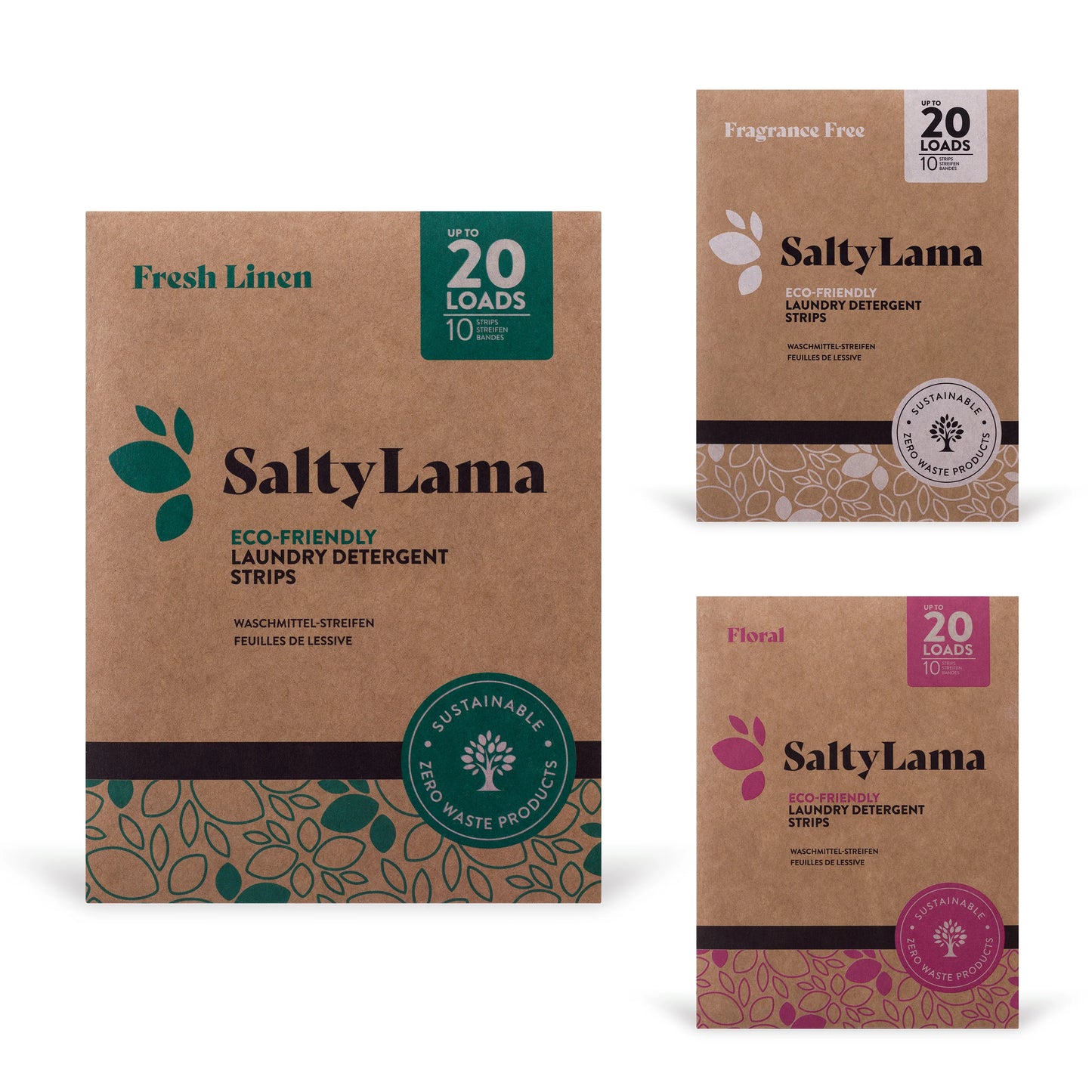 Eco Friendly Ultra-Concentrated Laundry Detergent Strips-Up to 20 Loads